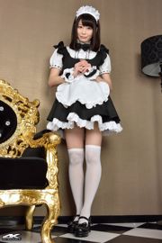 [BINTANG 4K] NO.00184 Nodoka Sakura Maid Kostum Pembantu Sutra Putih