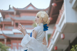 [인터넷 연예인 COSER 사진]애니 블로거 Feng Jiangjiang v - saber cheongsam