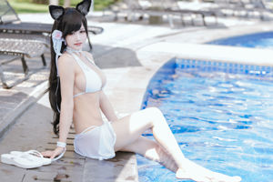 [Net Red COSER] Blogger anime Chiyo Ogura w - Captain Atago Swimsuit