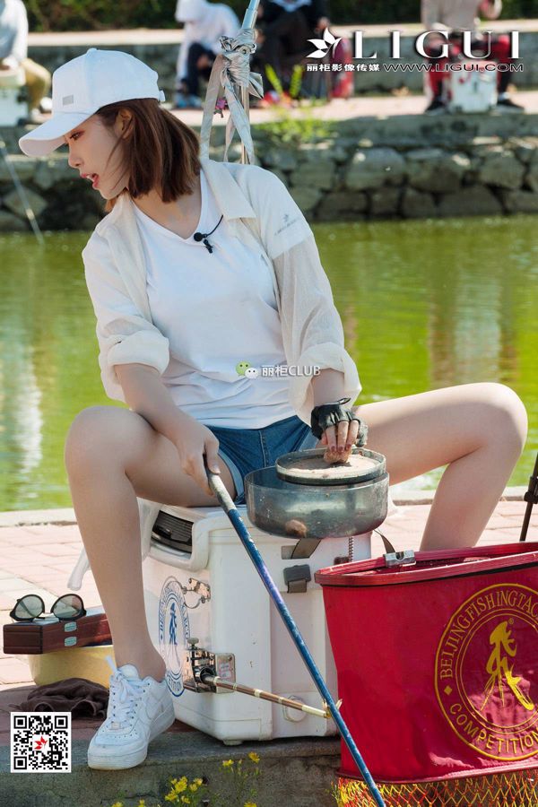 ขานางแบบเสี่ยวเสี่ยว & Ranran "Fishing Silky Foot" [LIGUI] Beautiful Legs and Jade Foot