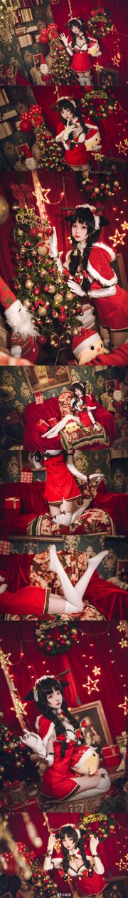 Weibo beauty Coser Shima Aoi "Azur Lane, Big Tide, олени и рождественские подарки"