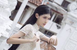 Anime blogger Nantao Momoko "White Cheongsam"