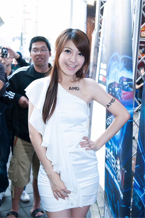 Taiwan modèle Beibei "Guanghua Mall AMD Booth" série d'images HD